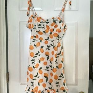 Summer minidress with adjustable straps
